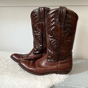 Vintage Sancho Leather Cowboy Boots size EU43